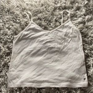 White basic crop top tank 🤍